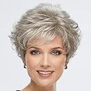 Paula Young Celebrity WhisperLite Wig Short, Natural-Looking, Versatile Layered Wig That Can Be Worn Smooth, Full, Even Wildly Tousled/Multi-tonal Shades of Blonde, Silver, Brown, and Red