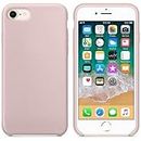CABLEPELADO Funda Silicona iPhone 6 Textura Suave Color Rosa Claro
