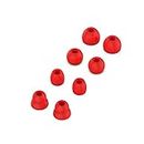 8 Pieces Replaceable Earplugs Silicone Eartips Earbuds Buds Set Compatible with Beats by Dr dre Powerbeats Pro Wireless Stereo Headphones (Red/8pairs)