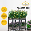 Viviendo Raised Garden Bed Planter Box Outdoor Herb Flower Vegetable Square Box 