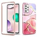 Samsung Galaxy A52 5G Case, Shockproof Phone Case Cover for Samsung Galaxy 52, Anti-Scratch Protective Case for Women,6.5’’ (Pink)