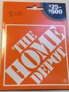 HOME DEPOT GIFT CARD 150 100 75 50 25 HOME RENOVATION REPAIR CONTRACTOR DAD MOM