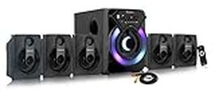 TRONICA Version:5 Ace Series 5.1 Bluetooth Home Theater with Vivid Light Effects Supports Pendrive/Sd Card/FM/Aux/TV & Remote