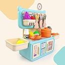 NHR Dream My Home Kitchen Set, Kitchen Set for Kids Girls Big Cooking Set | Kitchen Set | Cooking Pretend Play Set | Kitchen Toys | Girls Toys | Realistic Cooking Action (3+ Years)