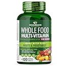 Whole Food Multivitamin for Women - Natural Multi Vitamins, Minerals, Organic Extracts - 120 Tablets
