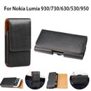 Lumia 930 730 630 530 950 PU Leather Pouch Belt Clip Case Cover for Nokia