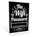 RED OCEAN WIFI PASSWORD Chalkboard Standing Plaque New First Home Gift House Warming Internet Pub Cafe Bar Sign