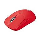 Logitech G PRO X Superlight Wireless Gaming Mouse, Hero 25K Sensor, Ultra-Light with 63g, 5 Programmable Buttons, 70 Hours Battery Life, Zero Additive PTFE Feet, PC/Mac - EER - Red