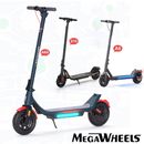 Megawheels Scooter Elettrico per Adulti, Pieghevole e Portatile, Display LCD, 3 Velocità