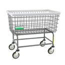 R&B WIRE PRODUCTS 201H/ANTI Antimicrobial Wire Utility Cart, 6 Bushel