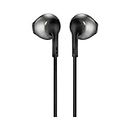 JBL Tune 205 Wired In-Ear Headphones with One-Button Remote/Mic - Black