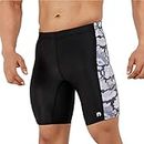 NEVER LOSE Men's Cycling Shorts Bike Bicycle Pants Tights, Breathable & Absorbent (Medium) Black