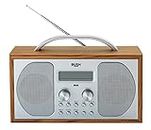 BUSH DAB/ FM STEREO RADIO IN A WOODEN CABINET