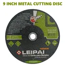 9 inch Metal Cutting Discs 230 x 2.0 x 22.23mm Ultrathin Cut Off Wheel Angle Grinder Discs For Metal