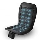 Zone Tech Cooling Car Seat Cushion - Black 12V Automotive Adjustable Temperature Comfortable Cooling Car Seat Cushion