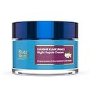 Blue Nectar Jasmine & Pachouli Repair Night Face Cream, Anti Aging Night Moisturizer for Anti-Wrinkle, Fine Lines, Dark Spots & Dullness Face & Neck Cream Moisturizer (Women, 50 g)