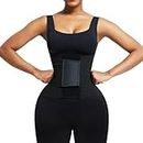 Divine Classiques Waist Trainer Belt | Adjustable Fit, Waist Support, Body Shaping | Ideal for Workouts & Daily Wear | Sports & Outdoors Exercise & Fitness Accessories Waist Trimmers Black