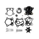 WINGOGO 6H4-W0078-01-00 Water Pump Impeller Repair Kit for Yamaha Outboard 2 Stroke 25 40 50 HP C25 P50 Pro50 Boat Motor Engine Parts 6H4-W0078-00-00 6H4-W0078-A0-00 Sierra 18-3408 18-3429