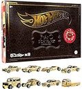 Hot Wheels 1:64 Scale FAO Schwarz Gold Vehicles 160th Anniversary, 8-Pack