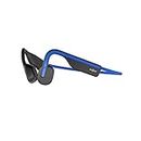 SHOKZ OpenMove - On-Ear Bluetooth Sport Headphones - Bone Conduction Wireless Earphones - Sweatproof for Running and Workouts (Blue)