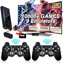 (Standard Edition) Wireless Game Console 4k HD Game Stick Video Games Console Built-in 15000+ Games 8 Bit Mini Retro Controller, 9 Emulator Console, HDMI Output Dual Player-4K HD Video Game (64G)
