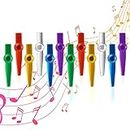 Kazoo Metal Musical Instruments Kazoo Multipack Flauto Diaframma per Bambini Bomboniere Regali Buono Compagno per Chitarra Ukulele Violino e Tastiera 12 Pz