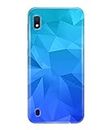 Silence Designer Light Blue Triangle Printed Hard Back Case Cover for Samsung Galaxy A10E