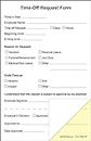 Becks Printing Employee Time Off Request Forms on 2 Part Carbonless Paper (Pack of 250)