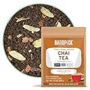 HANDPICK, Chai Tea Loose Leaf (340g/12oz) MAKES 150+ CUPS | Non-GMO, 100% Pure Chai Tea Loose Leaf | Strong, Robust & Aromatic Masala Chai | Resealable Ziplock Pouch | Brew Hot, Iced & Chai Latte