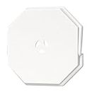 Vinyl Siding Mounting Blocks, Siding Mounting Kit, 130110006001 Octagon Mounting Block, Siding Mounting Plate for 1/2 inch Lap Double and 4 inch Height Siding, White