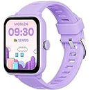 BIGGERFIVE Kids Fitness Tracker Watch, Pedometer, Heart Rate, 5ATM Waterproof, Sleep Monitor, Alarm Clock, Calorie Step Counter, Puzzle Games, 1.5" HD Touch Screen Kids Smart Watch for Girls Ages 3-14
