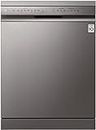 LG 14 Place Settings Inverter Direct Drive, Wi-Fi Free Standing Dishwasher (DFB424FP, Silver, Silent Operation, Tough Stain Removal, Adjustable racks & TrueSteam)