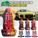 NEW 5 Point Racing Safety Harness Seat Belt with 3" Inch Strap Shoulder Pad