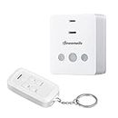 DEWENWILS Dimmer Switches for Led Lights, Remote Light Dimmer for Indoor Use, 100FT Range, Compatible with Dimmable LED/Tungsten Bulbs, FCC Certified