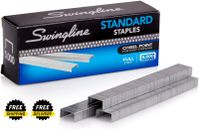 Staples, Standard Staplers for Desktop Staplers, 1/4" Length, 210/Strip, 5000/Bo