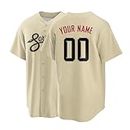 Custom Baseball Jersey Stitched/Printed Personalized Baseball Shirts Sports Uniform for Men Women Boy Sand