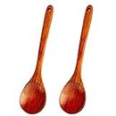 LorisArm Kitchen Wooden Cooking Spoon Set, 12" Solid Wood Serving Spoons for Mixing Stirring, Nonstick Kitchen Utensils Tableware Ladle Scoop.