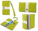DFV mobile - Cover Premium with Color Line Design with Card Case Compatible with Nokia Lumia 1020 - Pistachio