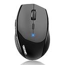 TECKNET Bluetooth Mouse, 3200 DPI Computer Mouse, 24-Month Battery Life Wireless Mouse 6 Adjustable DPI, 6 Buttons Compatible with iPad Pro/Laptop/Surface Pro/Windows/Computer/Chromebook-Black