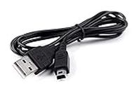New World USB Cable Power Charging Cable for Nintendo 3DS DSi DSi XL 3DS XL 2DS, Black