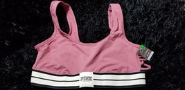 VICTORIA'S SECRET "PINK" PINK UNLINED SIDE STRAP SPORTS BRA M CLEARANCE