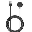 CROGIE for Fossil Hybrid Smartwatch HR USB Charging Dock Cable, Replacement USB Charger Charging Dock Cable for Fossil Hybrid Smartwatch HR-Black