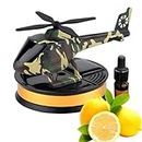Car Solar Helicopter Aromatherapy, Plane Air Freshener Long-Lasting with 10ml Perfume, Light Sensing Rotation Auto Air Freshener Long-Lasting Working Temperature -30°-80° Helves