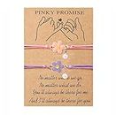 DOYYCA Friendship Bracelets Matching Flower Best Friend Bracelet Gifts for 2 Girls Women BFF (Pink Purple)