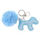 MYADDICTION Sequins Fluffy Keychain Car Keyring Cute Animal Bag Decor Fluffy Dog Clothing, Shoes & Accessories | Womens Accessories | Key Chains, Rings & Finders