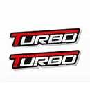 Piston Graphics Sticker for PGTurbo Design Cars and Bikes (Pack of 2), Black and Red