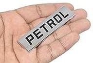 Incognito Petrol Sticker For Car Fuel Tank, Metal (Silver), Self Adhesive