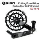 RIRO Carbon Fiber Crank Road Bike 11/12 Speed 50-34/53-39T GXP Direct Mount Bicycle Crankset 170mm
