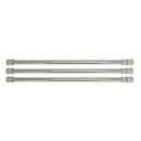 Camco 28" RV Refrigerator Bars - Holds Food and Drinks in Place During Travel, Prevents Messy Spills, Spring Loaded and Extends Between 16" and 28" - Gray (3 Pack) (44055)