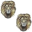 Ani Accessories Imported Animal Themes Heat-Transfer Patch DIY Decoration Appliques Motif Patch Stickers for Jeans Jacket, Backpacks Clothing Caps Woohome DIY Art & Crafts (Lion, Animal)